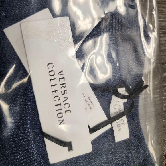Brand New Versace Men's Crewneck Sweater size Medium - Blue - Picture 4 of 4